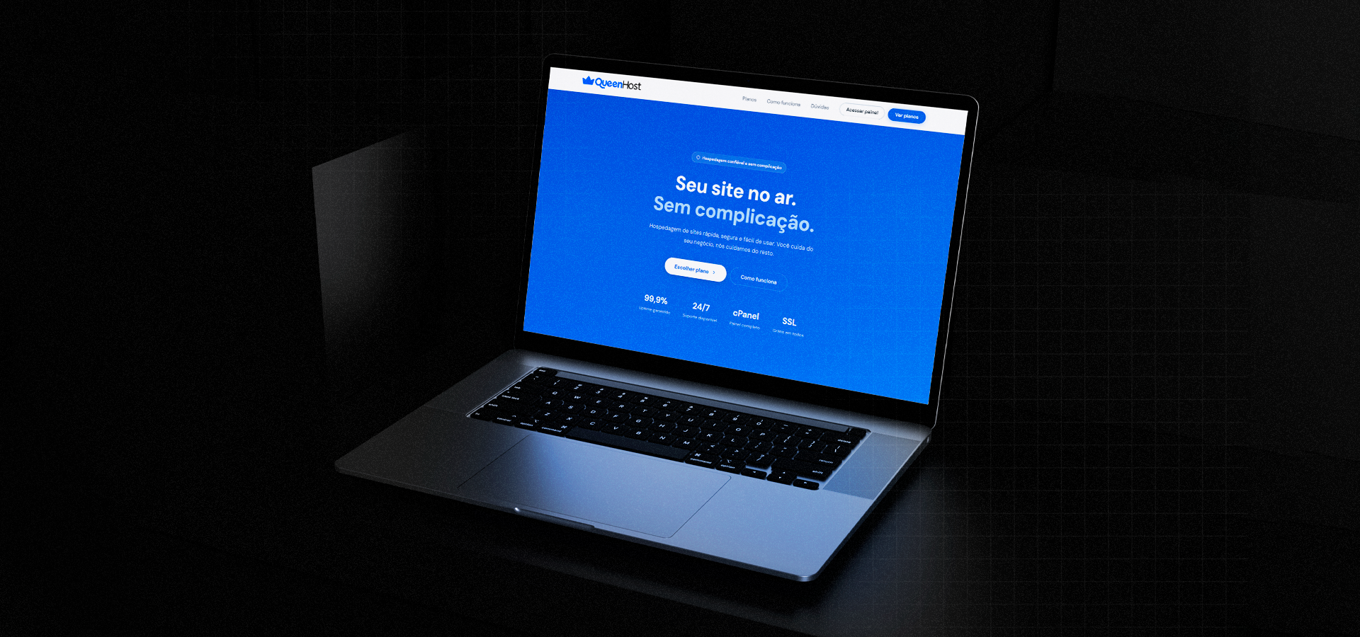 Identidade Visual, Redes Sociais e Site Responsivo para QueenHost, imagem 7